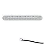 LED markeringslicht wit | 12-24v | 50cm. kabel | M10MV-800W-FT-195 B LED-M10MV-800W