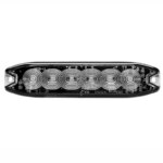 R65 Slimline LED flitser 6 LED's Amber 10 - 30V | S07F6100.1--S07F6100.1-3