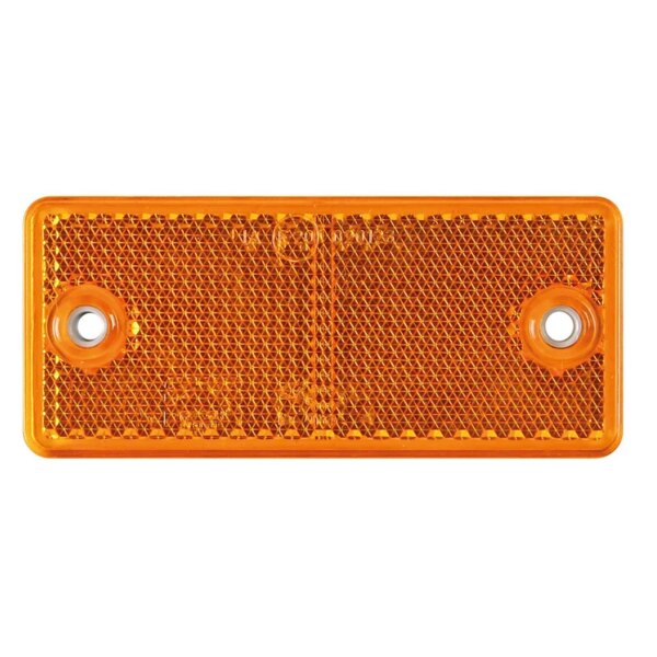 Amber reflector | 90 x 40mm. schroefbevestiging | VRF-501A-DOB-034 Z-VRF-501A