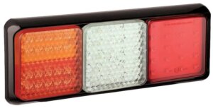 LED achterlicht met zwarte rand | 12-24v | 40cm. kabel | 100BSTIWFMLE-100BSTIWFMLE-100BSTIWFMLE