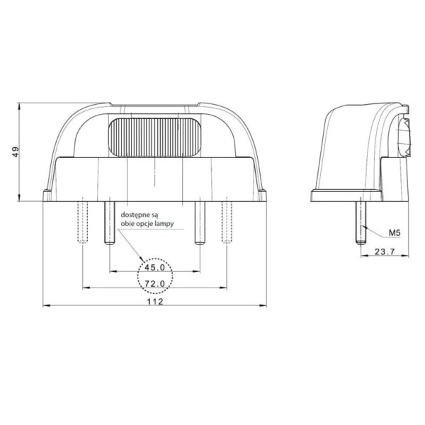 LED kentekenverlichting | 12-36v | volt 1