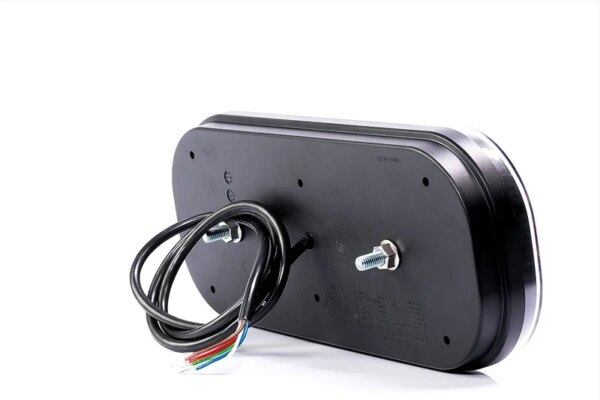 Rechts | LED achterlicht met rechthoek reflector & kentekenverlichting | 12-24v | VC-3012-FT-600 P T LED DI-VC-3012-3