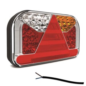Links | LED achterlicht met kentekenverlichting | 12-36v | 100cm. kabel | V10C7-561-FT-170 L TD LED-V10C7-561