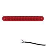 LED markeringslicht rood | 12-24v | 50cm. kabel | M10MV-800R-FT-195 C LED-M10MV-800R