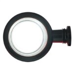 LED Zweedse breedtelamp | korte steel | matte lens | 12-24v | MB-1020RW-LD 2606-MB-1020RW-6