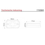 Clearance lamp | 9-30v | zwart | 7705BM-7705BM-7705BM-3