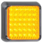 LED knipperlicht met zwarte rand | 12-24v | 40cm. kabel | 100AME-100AME-100AME