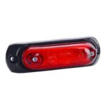 LED markeringslicht Rood met beugel | 12-24v | 50cm. kabel | MV-4090R-LD 379-MV-4090R