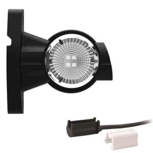 Links | LED breedtelamp | korte steel | 12-24v | 1