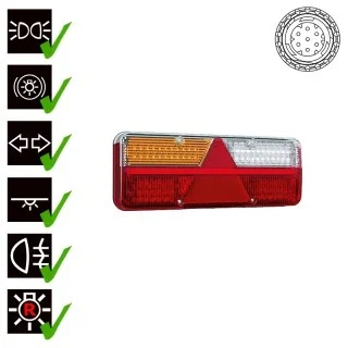 Links | LED trailerlamp | dynamisch knipperlicht | 9-36v | 7-PIN | VC-1031B7-FT-500-146 LED-VC-1031B7 Links | LED trailerlamp | dynamisch knipperlicht | 9-36v | 7-PIN | VC-1031B7-FT-500-146 LED-VC-1031B7