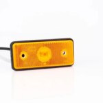 LED markeringslicht amber | 12-24v | 50cm. kabel met 1
