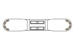 LED flitsbalk amber | 13 serie | ECE-R65 amber | transparant | wit midden | 1000mm | 12 LE | 13-01006-E-13-01006-E-13-01006-E-2