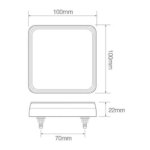 LED achterlicht compact zonder kentekenverlichting | 12v | 40cm. kabel | 101BAR-101BAR-101BAR-3