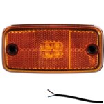 LED markeringslicht amber | 12-24v | 50cm. kabel | M10MV-600A-FT-019 Z LED-M10MV-600A