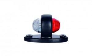 LED breedtelamp compact rood-wit 12-24v 50cm kabel | MB-4200RW-LD 465-MB-4200RW