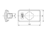LED markeringslicht amber 24v 2PIN AMP MCP 2.8 Volvo-Renault | 198620-198620-198620-3