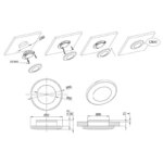 LED interieurverlichting zilver | 12-24v | warm wit licht | I10RW-200S-FT-046 S LED-I10RW-200S-3