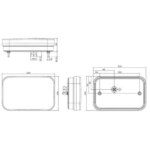 Links | LED achterlicht met mistlicht | 12v | 5-PIN | VC-2701B5-FT-270 L NT LED PM BAJONET 5PIN-VC-2701B5-10