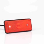 LED markeringslicht rood | 12-24v | 50cm. kabel | 0