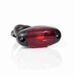LED markeringslicht rood | 12-24v | 50cm. kabel met 0