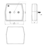Front knipperlicht met markeringslicht | 12v | 1m. kabel | VK-2240-FT-225-VK-2240-3