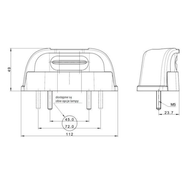 LED kentekenverlichting | 12-36v | volt 1