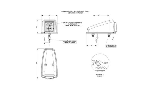LED Toplicht wit | 12-24v | MV-3400W-LD 221-MV-3400W-2
