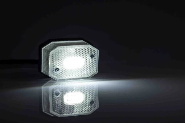 LED markeringslicht wit | 12-24v | 50cm. kabel | MV-2720W-FT-001 BIII LED QS075-MV-2720W-2