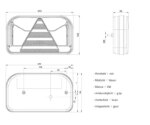 Links | LED achterlicht zonder kentekenlicht | 12-36v | 100cm. kabel | V10C5-511-FT-170 L NT LED SPKPM-V10C5-511-5