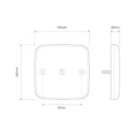 LED compact achterlicht zonder kentekenverlichting | 12v | 30cm. kabel | 98BAR-98BAR-98BAR-3