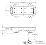 11-Series ECCO R65 lightbar amber 12-24v 305mm | 11-012CA-E-11-012CA-E-11-012CA-E-2