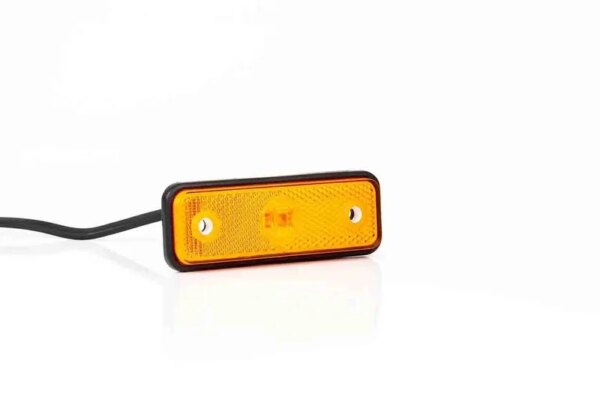 LED markeringslicht amber | 12-24v | 50cm. kabel | 0.75mm² connector | MV-2910A-FT-004 Z LED QS075-MV-2910A