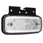 LED markeringslicht wit | 12-24v | 50cm. kabel | MV-1250W-FT-075 B+K LED-MV-1250W-2