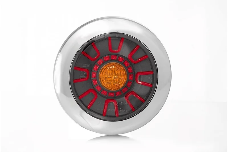 LED darklook achterlicht chrome 12-24v 100cm kabel LED darklook achterlicht chrome 12-24v 100cm kabel