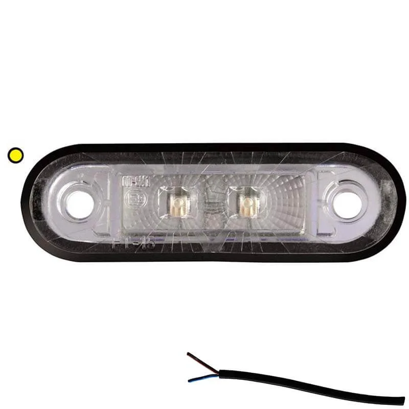 LED Umrissleuchte amber | 12-24v | 50cm Kabel | M10MV-200A-FT-015 Z LED-M10MV-200A