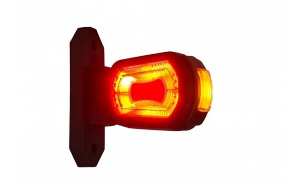 LED breedtelamp rechts rood-wit-amber 12-24v 50cm kabel | MB-2702RWA-LDCC 2777-MB-2702RWA-10