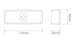 LED markeringslicht rood | 12-24v | 20cm. kabel | 1490RM-1490RM-1490RM-2