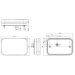 Rechts | LED achterlicht met achteruitrijlicht | 12v | 5-PIN | VC-2712B5-FT-270 P NT LED COF BAJONET 5PIN-VC-2712B5-9