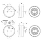 LED achteruitrijlicht met achterlicht | 12-36v | 5-PIN | V10C2-820B5-FT-112 LED BAJONET-V10C2-820B5-3