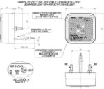LED markeringslicht amber 12-24v 45cm kabel | MV-4200A-LD 097-MV-4200A-2