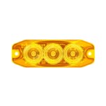 LED compact knipperlicht amber lens | 12-24v | 11AM-11AM-11AM