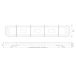 LED zwaailampbalk | R65 | 862mm | compleet flitsend | 10-30v | EQBT862R65A-EQBT862R65A-EQBT862R65A-5