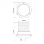 LED flits zwaailamp | 10-30v | met PC Din-montage | R65 | EQPR65ABM-DM-EQPR65ABM-DM-EQPR65ABM-DM-4