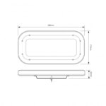 Compacte R65 Dark lens minibar 12-24V vaste montage | MLB380R65ATM-MLB380R65ATM-MLB380R65ATM-5