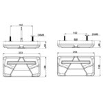 (non-driehoek) links 12-24v 200cm kabel | VC-6051--VC-6051-5