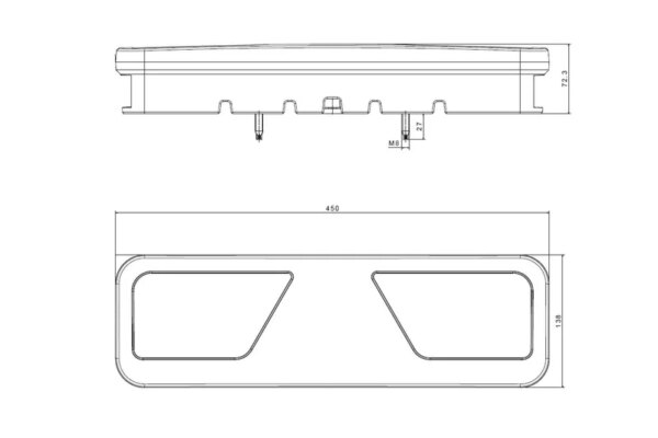 Rechts | LED trailerlamp | 24v | Full LED | Canbusproof | 2