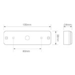 LED knipperlicht slimline | 12-24v | 0