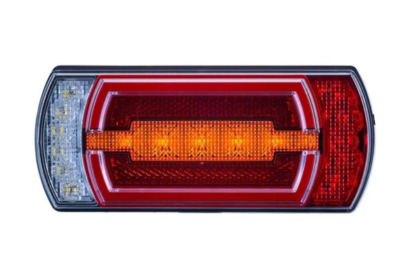 LED neon achterlicht incl. achteruitrijlicht 12v 1m. Kabel horizontaal+verticaal Montage