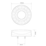 LED achterlicht in chroomlook | 12-24v | 40cm. kabel | MaXilamp1XCE-MaXilamp1XCE-MaXilamp1XCE-2