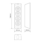 LED flitser 4 LED's Amber | 10-30v | LED4DVA-LED4DVA-LED4DVA-2